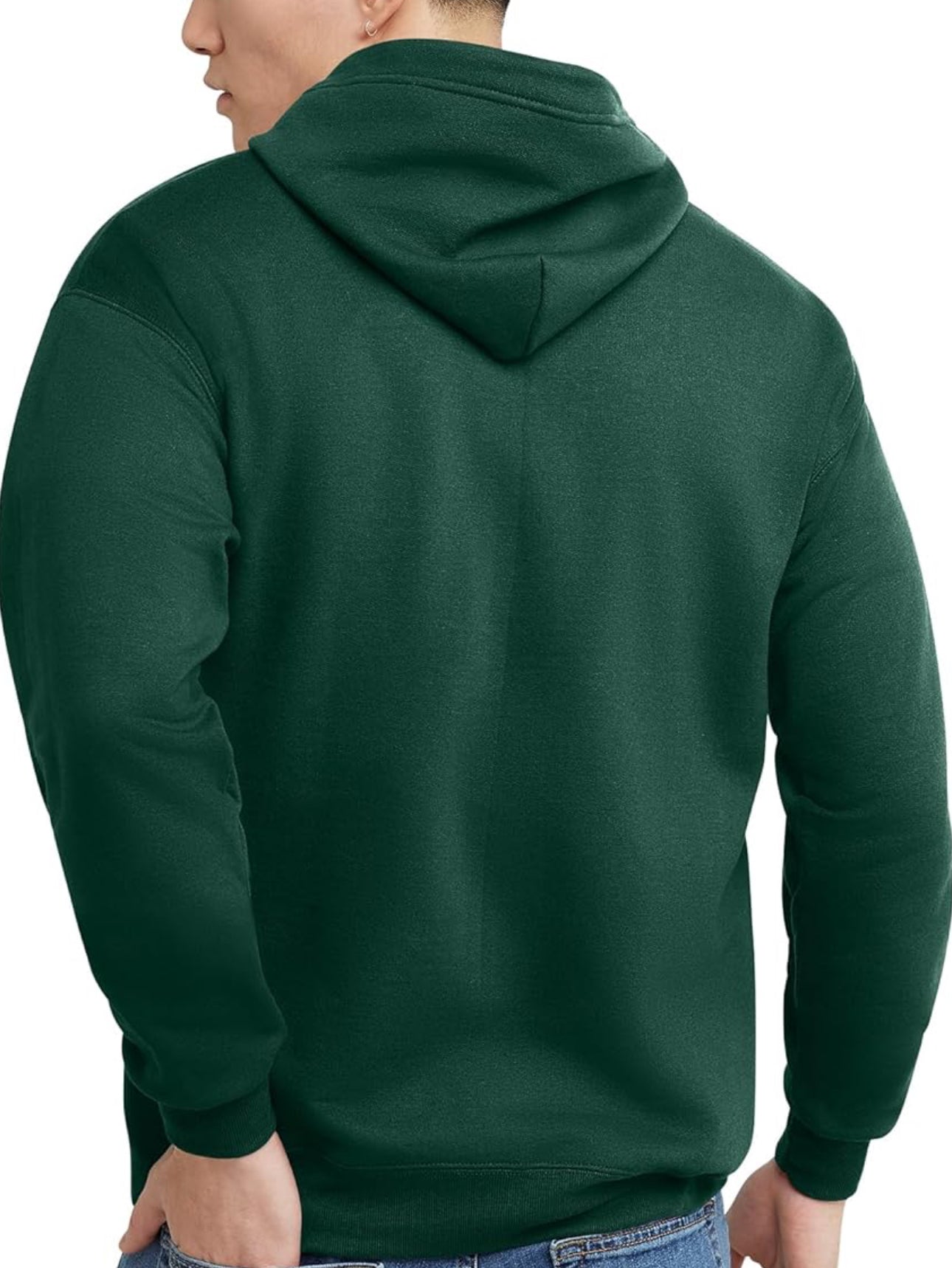 Hunter Green Zipper (Unisex) Hoodie