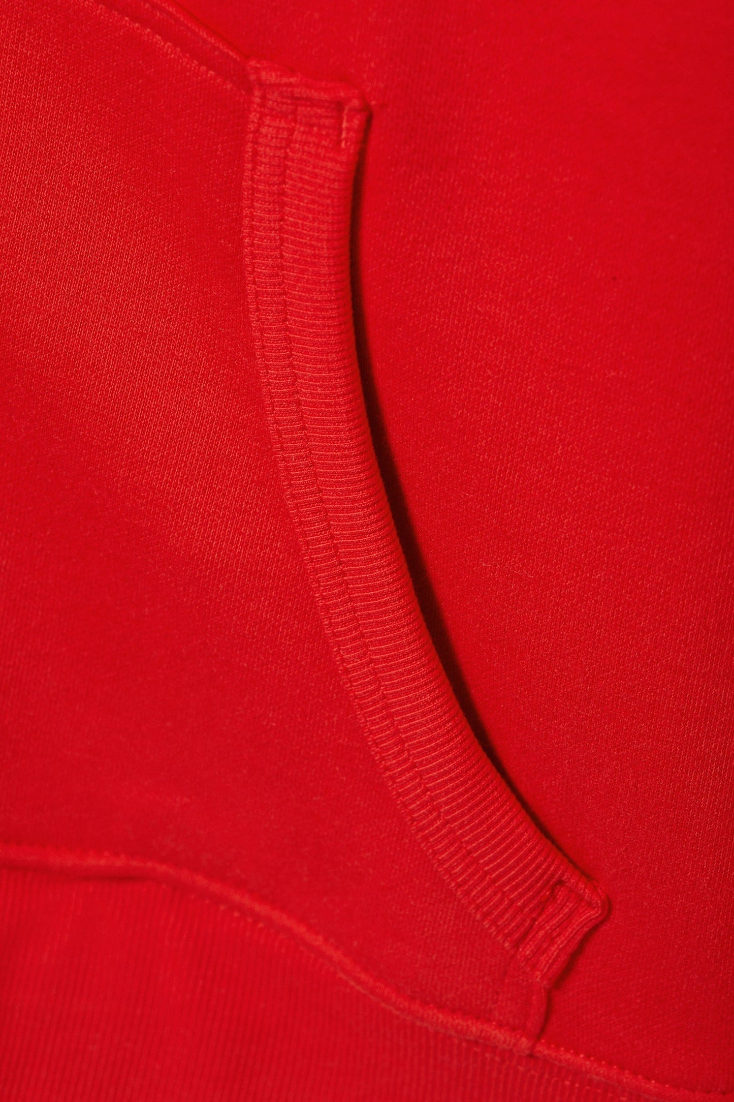 Bright Red Fleeced Hoodie